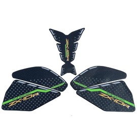 Green Gas Fuel Tank Side Traction Rubber Protector Pads Compatible with Kawasaki ZX10R 2020-2023