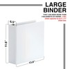 3 Ring Binder, 2 Pack of 6 Inch Capacity D
