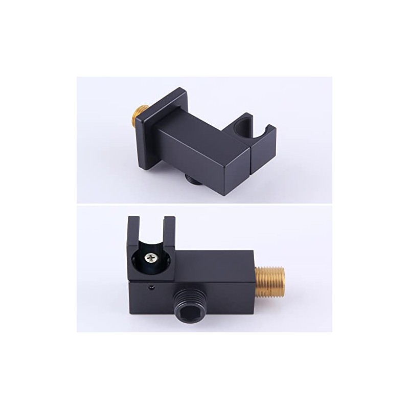 Wall Union with Hand Shower Holder, Angle Simple Brass Wall