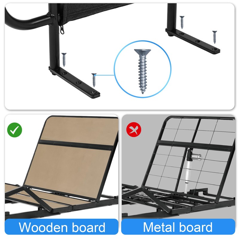 Skuehod Bed Side Rails for Adjustable Bed Base for Elderly