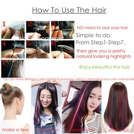 Jmzulnivst Lot 10 strands 20'' Long Solid Colorful I Tip Human Hair Extension,10+ FREE Micro Beads,Hook (Blonde 613#, 20inch)