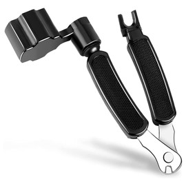 WANGR Guitar String Winder String Cutter Pin Puller-3 in 1 Multifunctional Guitar Maintenance Tool,Guitar Tuning Tools (Black)