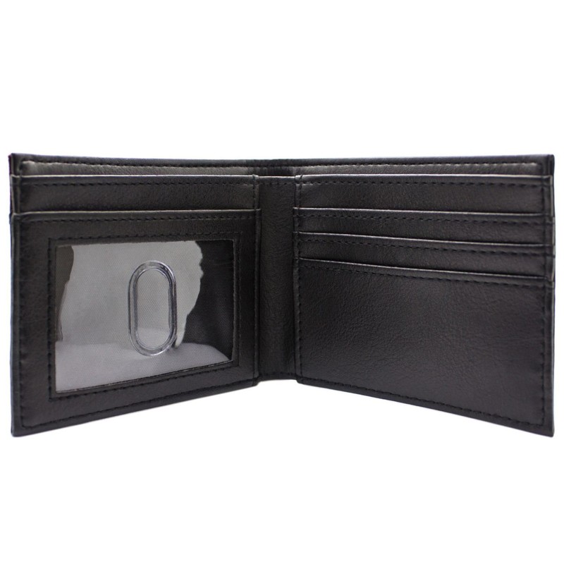 DC Flash Gold Lightning Emblem Outfit Textured Wallet Bi-Fold ID