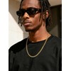 Richsteel Men's Necklace Chain, Gold Cuban Link Chain for Men