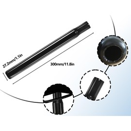 KAPSING Bicycle Seat Post Spring-Loaded Seat Post 27.2 x 300 mm Fits Cushions with Studs Black Iron Material Seat Post for Mountain Bike Road Bike City Bike Trekking Bike