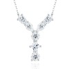 Pass Diamond Tester Letter I Multi Cut VVS Moissanite Necklace