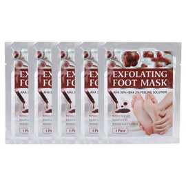 5 Pieces Exfoliating Foot Peel Mask Hydrating Moisturizing Smoothing for Cracked Hard Dead Skin Calluses
