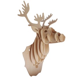 Quay Deer Head Woodcraft Construction Kit FSC