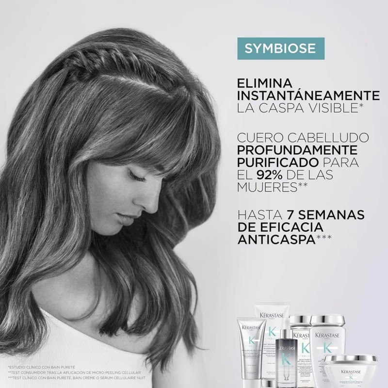 Shampoo Cabello Caspa Kerastase Symbiose Bain Purete 500 Ml