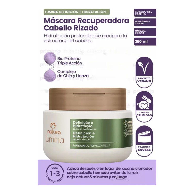 Mascarilla Definicion E Hidratacion Lumina Rizos Natura