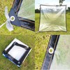 Transparent Tarpaulin with Eyelets, 2 x 3 m PE Clear