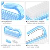 4 Pcs Nail Cleaning Brush, Plastic Handle Scrubbing Brush Eco