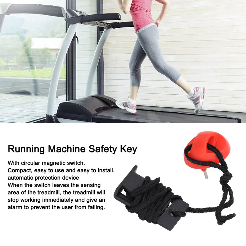 2pcs Universal Running Machine Safety Key Treadmill Magnetic Security Switch