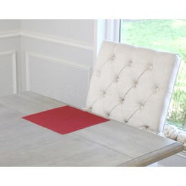 CleverDelights 12 Inch Red Burlap Squares - 4 Pack - Jute Burlap Fabric - Finished Edges - 12" x 12"