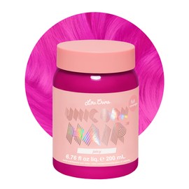 Lime Crime Lime Crime Full Coverage Unicorn Hair Dye, Juicy - Damage-Free Semi-Permanent Hair Color Conditions & Moisturizes - Temporary Hair Tint Kit Has A Sugary Citrus Vanilla Scent - Vegan
