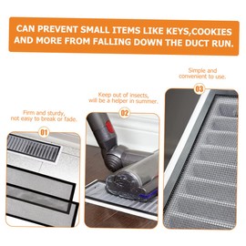 TEHAUX 4Pcs Magnetic Vent Covers for Floor Register Vent Cover Energy Saving Air Vent Deflectors Easy to Clean Reusable Secure Fit for Comfort Efficiency