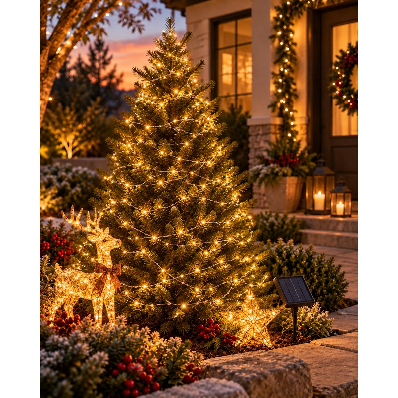 Solar String Lights for Outdoor Garden & Patio Decor –