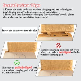 Sunrise Alarm Clock with Wireless Charging Desk Touch Lamp 3 Level Dimmable Wake-up Light Bedside Lamps for Bedroom Living Room,Sunrise Lamp with 10 Natural White Noise Sound 30/60/90 Mins countdown