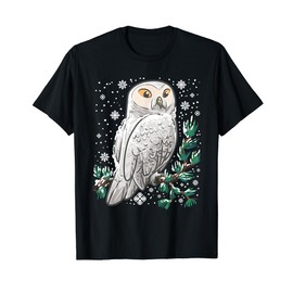 Snow Owl Winter Owly Birding Arctic Owl Bird T-Shirt