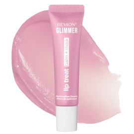 Revlon Glimmer Lip Treat Balm + Mask 002 Marshmallow Dreams (Color Image: Sheer Pink) 10g Lip Balm Lip Mask Butter Lip Lip Moisture Shiny Lips