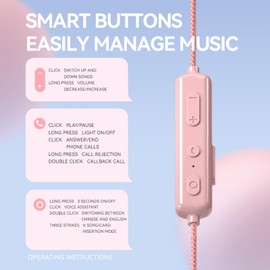 Bluetooth Headphones Wireless Magnetic Waterproof IPX5 with Noise Reduction Microphone In-Ear Headphones for Running HD Stereo Sound Sports Headphones