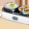 Self Cooking Lunch Box Leakage Proof 2 Stainless Steel Inner