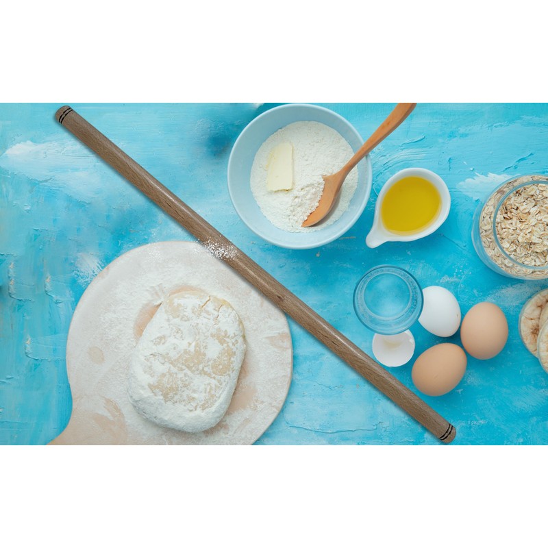 80 cm (31.5 Inch) Wood Extra Long Rolling Pin for