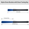CashBeat 2-Pair Retractable Drum Brushes Wire Nylon with Drum Tuning