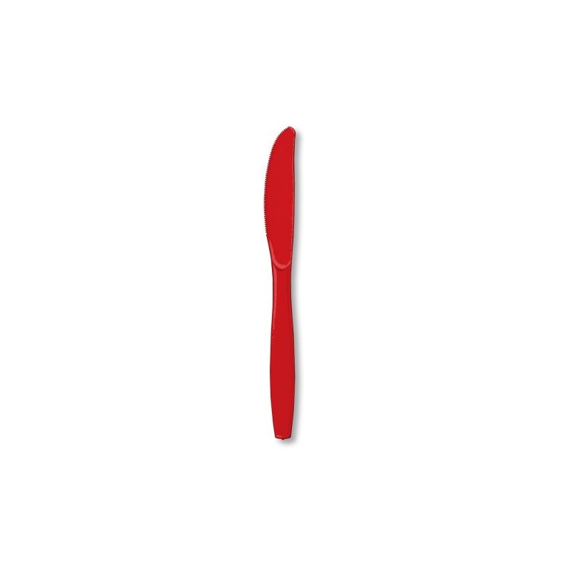 Creative Converting 10573 Red Plastic Knives, 24 pcs