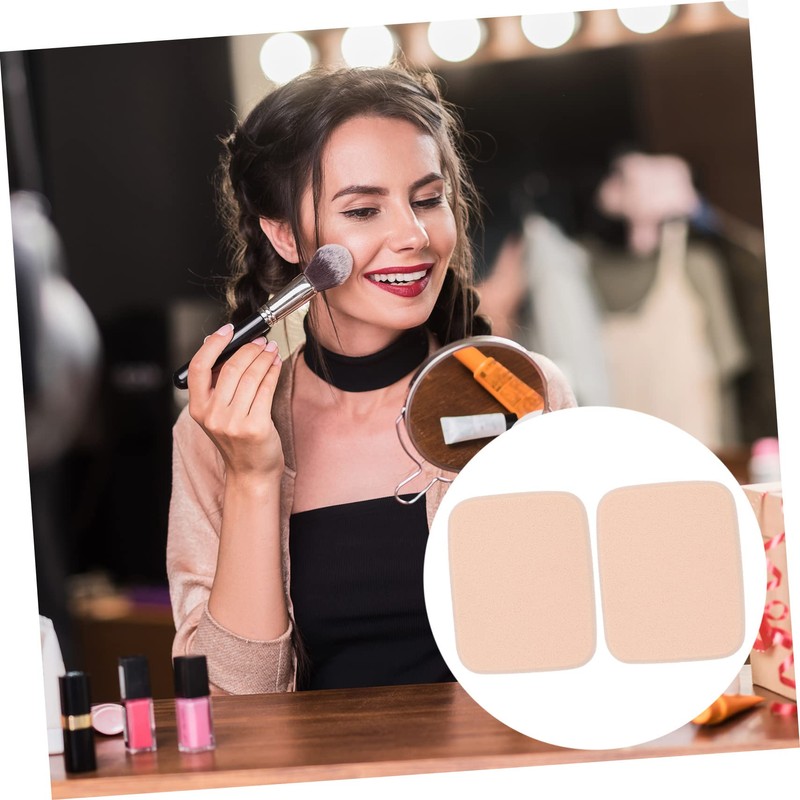 Baluue 2pcs Compact Makeup Sponge Puff Travel Case Dual-use Wet