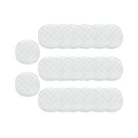 TPZORJX Pack of 20 Nursing Pads, Washable, Skin-Friendly Pads, 3 Layers, 10 cm, Reusable Nursing Pads, Leak-Proof, Absorbent & Ultra Soft for Breastfeeding