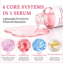 PDRN Face Serum with Salmon DNA, Pink Vitamin B12 & Hyaluronic Acid