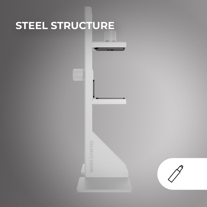 Mars Gaming MCA-GCBPRO GPU Mount, Vertical and Horizontal GPU Support,