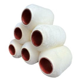 Tru-Lamb - 100% Natural Lambskin Professional Grade 4" Paint Roller Covers (6, 4 x 1/2")