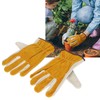 Garden Cowhide Gloves Puncture Proof Wearproof Full Finger Leather Gloves