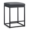 MAISON ARTS White Counter Height 24" Bar Stool for Kitchen