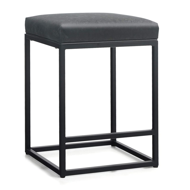 MAISON ARTS White Counter Height 24" Bar Stool for Kitchen