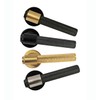 HANDLESTORE Knurled Lever on Rose Door Handles – Matt Black