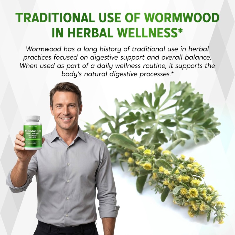 NESSARIT Wormwood 8,700 mg – High Potency with Black Walnut,