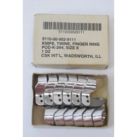 CSK Size #8 Finger Knives Ring Knife Yarn Twine String Utility Box of 12