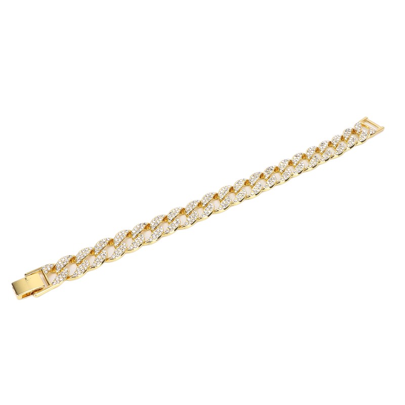 Cuban Bracelet Cuban Boutique Rhinestone Jewelry Hip Hop Couple Bracelet
