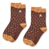 Gunze Women's Socks, Teraoka Natsumi Socks, Set of 2, Polka
