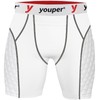 Youper Adult Elite Padded Sliding Shorts with Cup Pocket, Men's