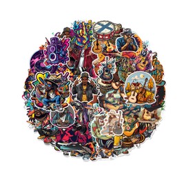 100Pcs Music Stickers for Water Bottles, Country Stickers Bulk Rap Stickers Musical Stickers Decals for Adults Kids Music Gifts for Students Music Lover Teacher Music Themed Birthday Party Decorations