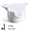 PVC Flange Cap for Pipes 3/4" (10-Pack), Furniture-Grade Table Leg