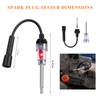 FSTURIOS Inline Spark Plug Tester, Plug in Straight Boot Motor