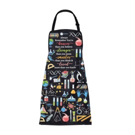 ENSIANTH Schürze für Labor, Labor, Wissenschaft, Labor, Techniker, Assistent, Geschenk, Wissenschaftslabor, Schürze für Studenten, Lehrer, Laborschürze, M