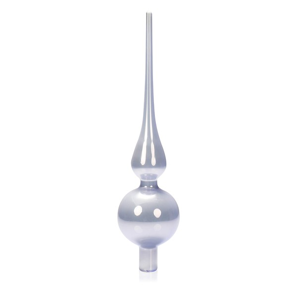Com-four® Christmas Tree Topper, Real Glass Christmas Tree Topper for