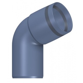 PoloPlast Polo Kal XS Elbow DN 50, 67.5 Degrees