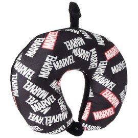 Hapitas 2-in-1 Pillow, Rich Pattern, Compact Cushion, 13.0 inches (33 cm), 0.5 lbs (0.24 kg), Box logo BK/RD